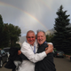 Illustration for article titled Werner Herzog and Errol Morris took a lovely photo while hugging beneath a rainbow